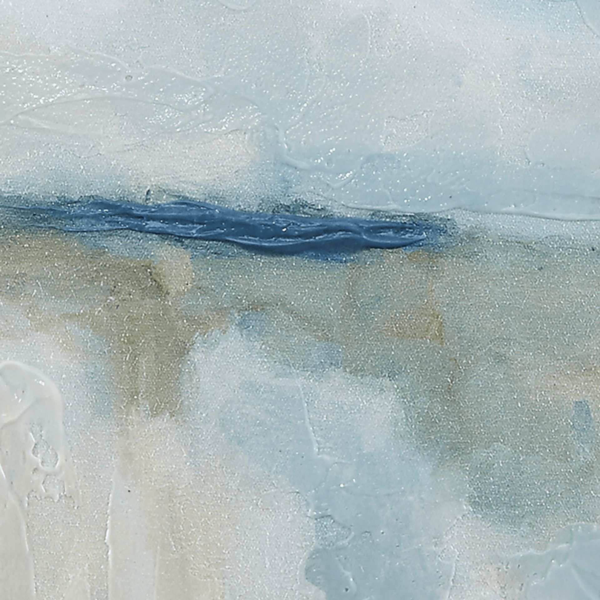 Serene Beach Blue Artwork, Set of 5 - Image 7