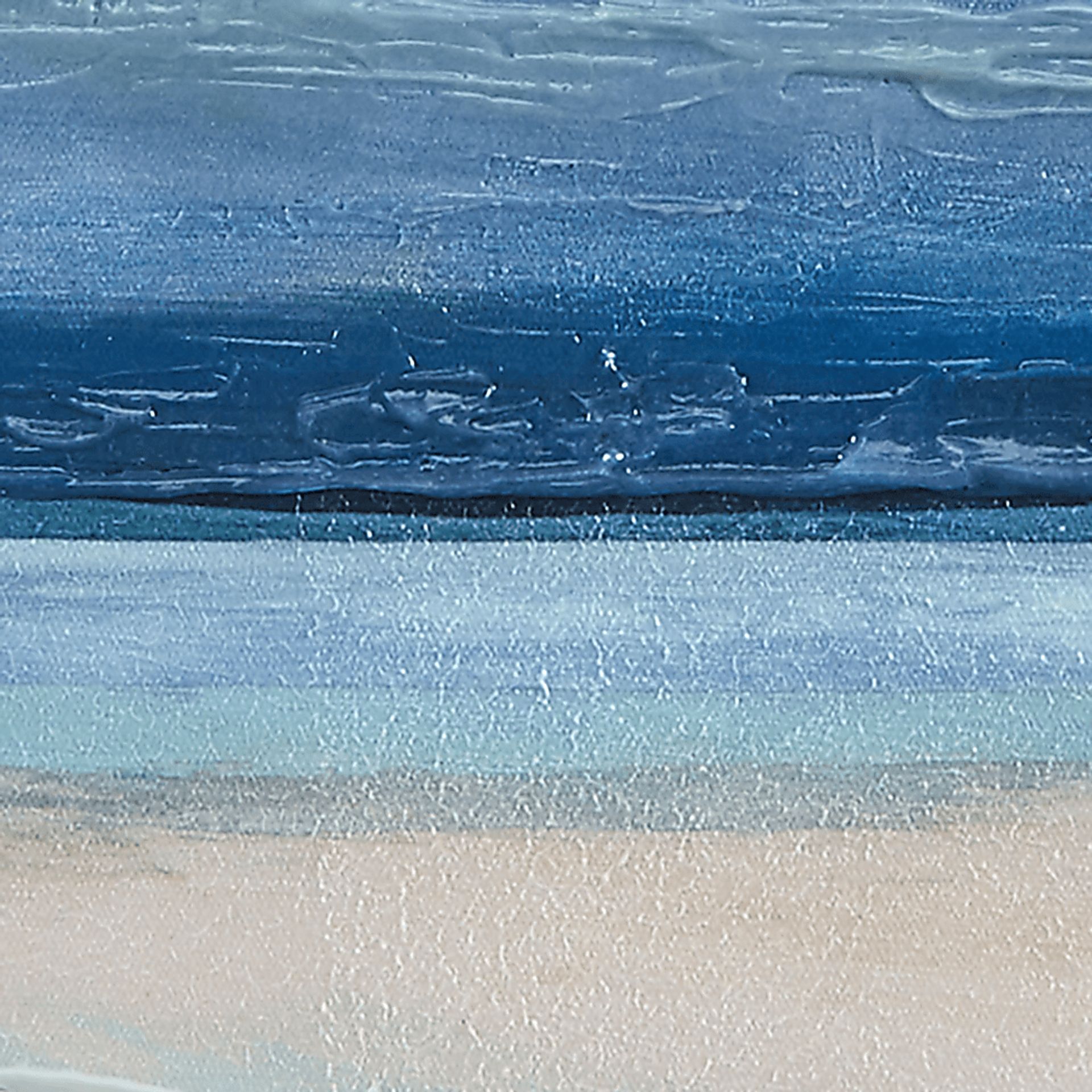 Serene Beach Blue Artwork, Set of 5 - Image 8