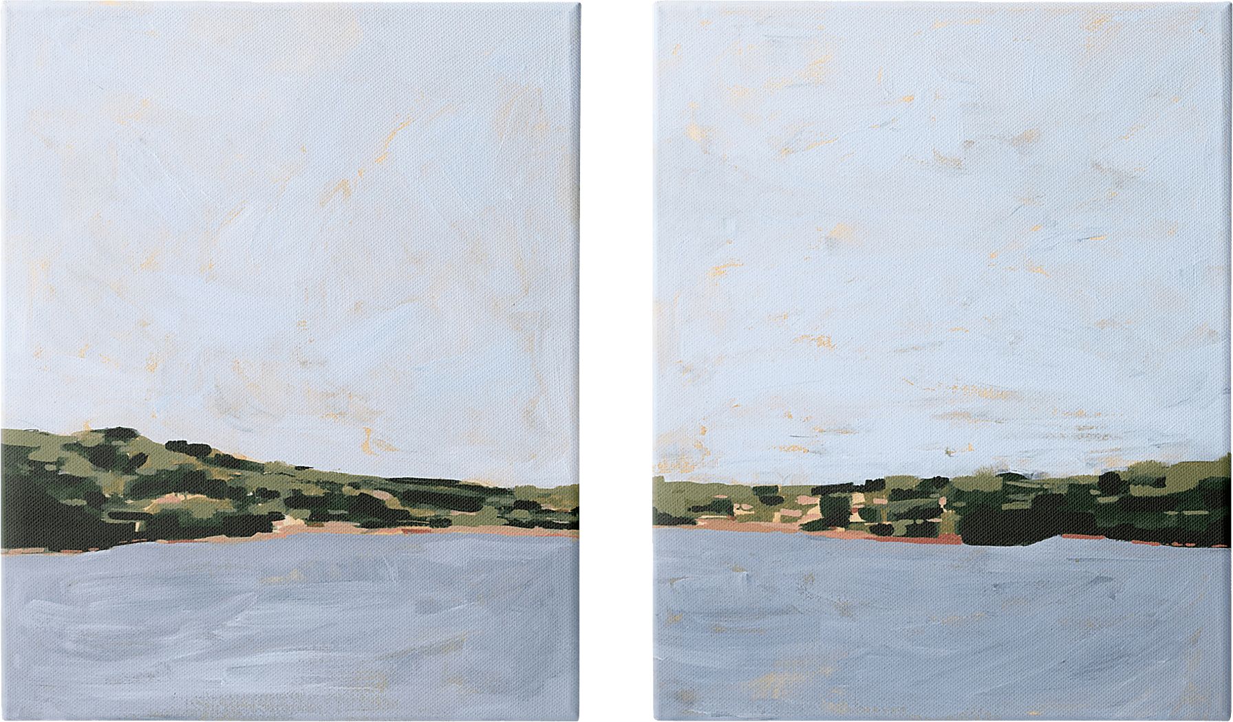 Serene Lakeshore Set of 2 Artwork