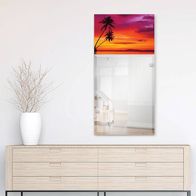 Serene Sunset Orange Mirror - Thumbnail - Image 3