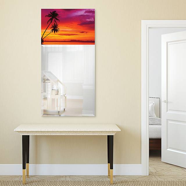 Serene Sunset Orange Mirror - Thumbnail - Image 5