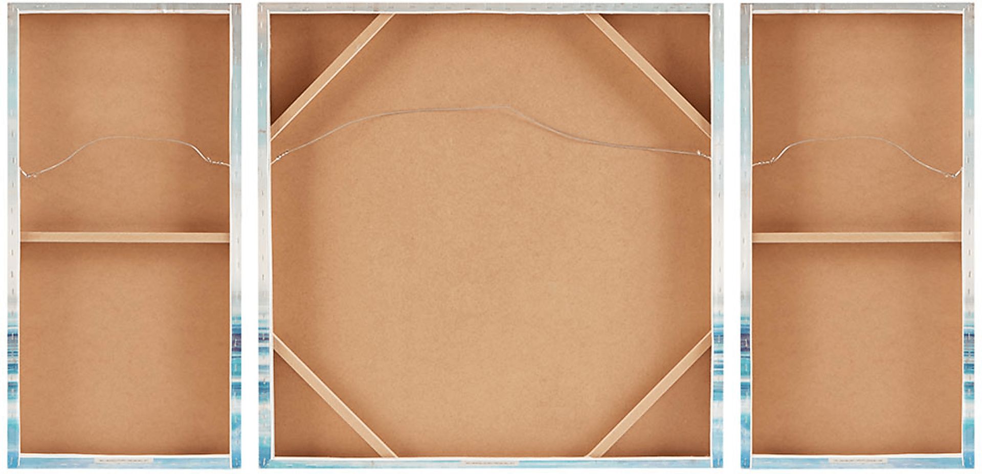 Serene Waters Blue Artwork, Set of 3 - Image 3