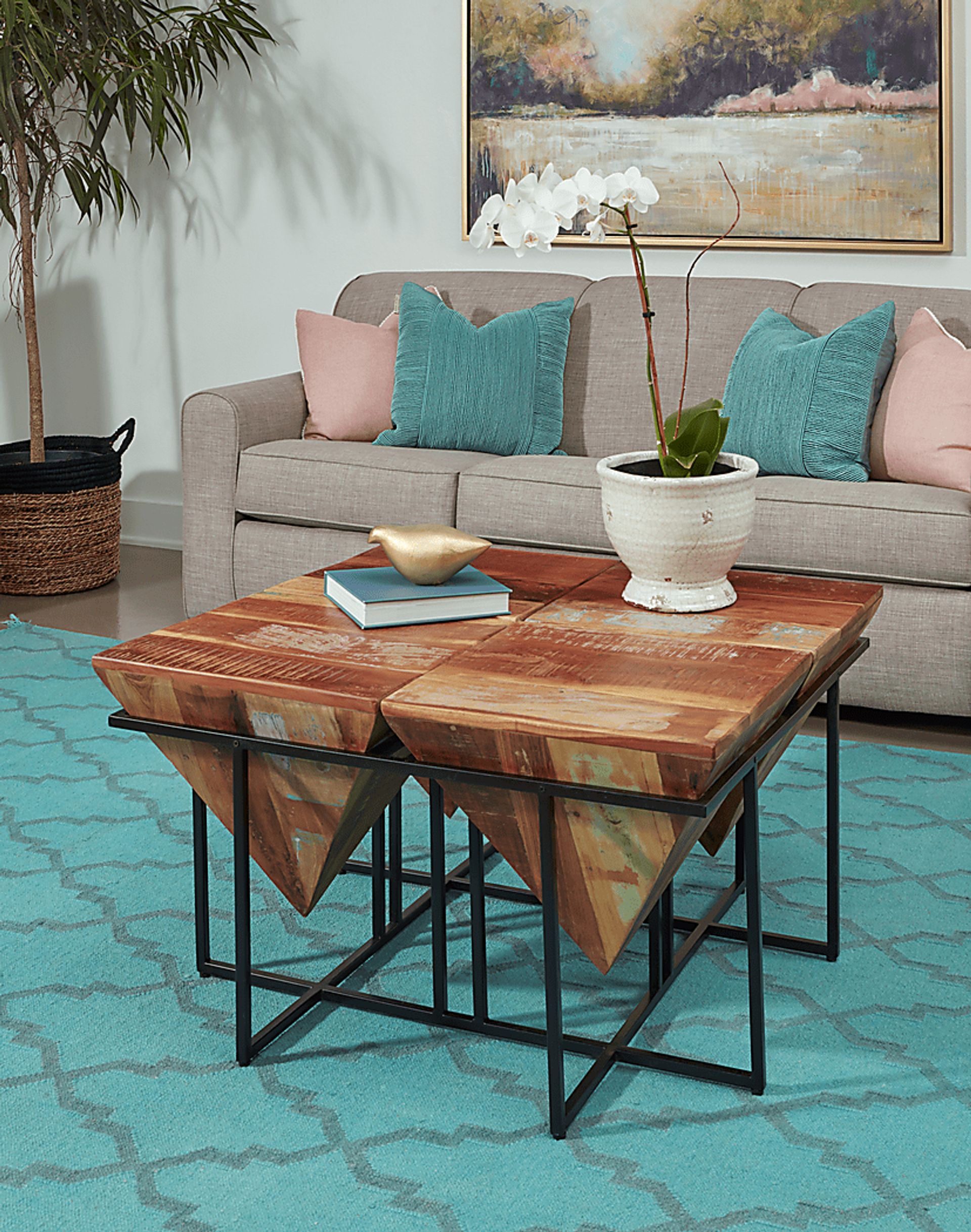 Serlio Brown Square Cocktail Table - Image 2