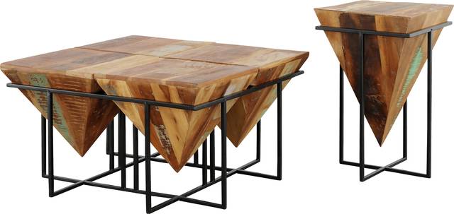 Serlio Brown Square Cocktail Table - Thumbnail - Image 5