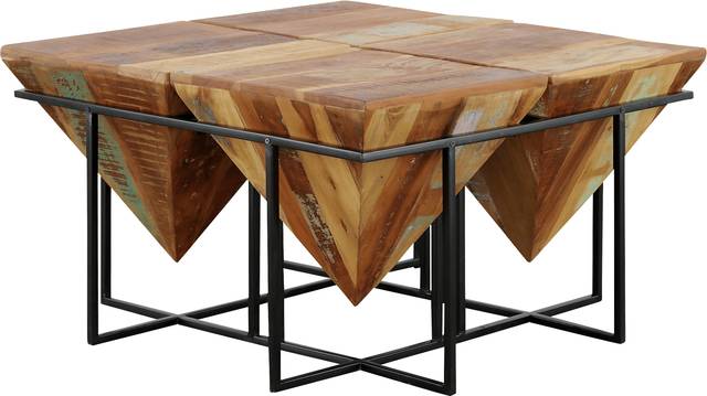 Serlio Brown Square Cocktail Table - Thumbnail - Image 1