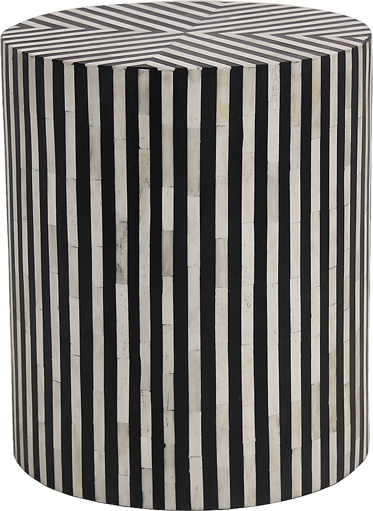 Serrento Black Side Table