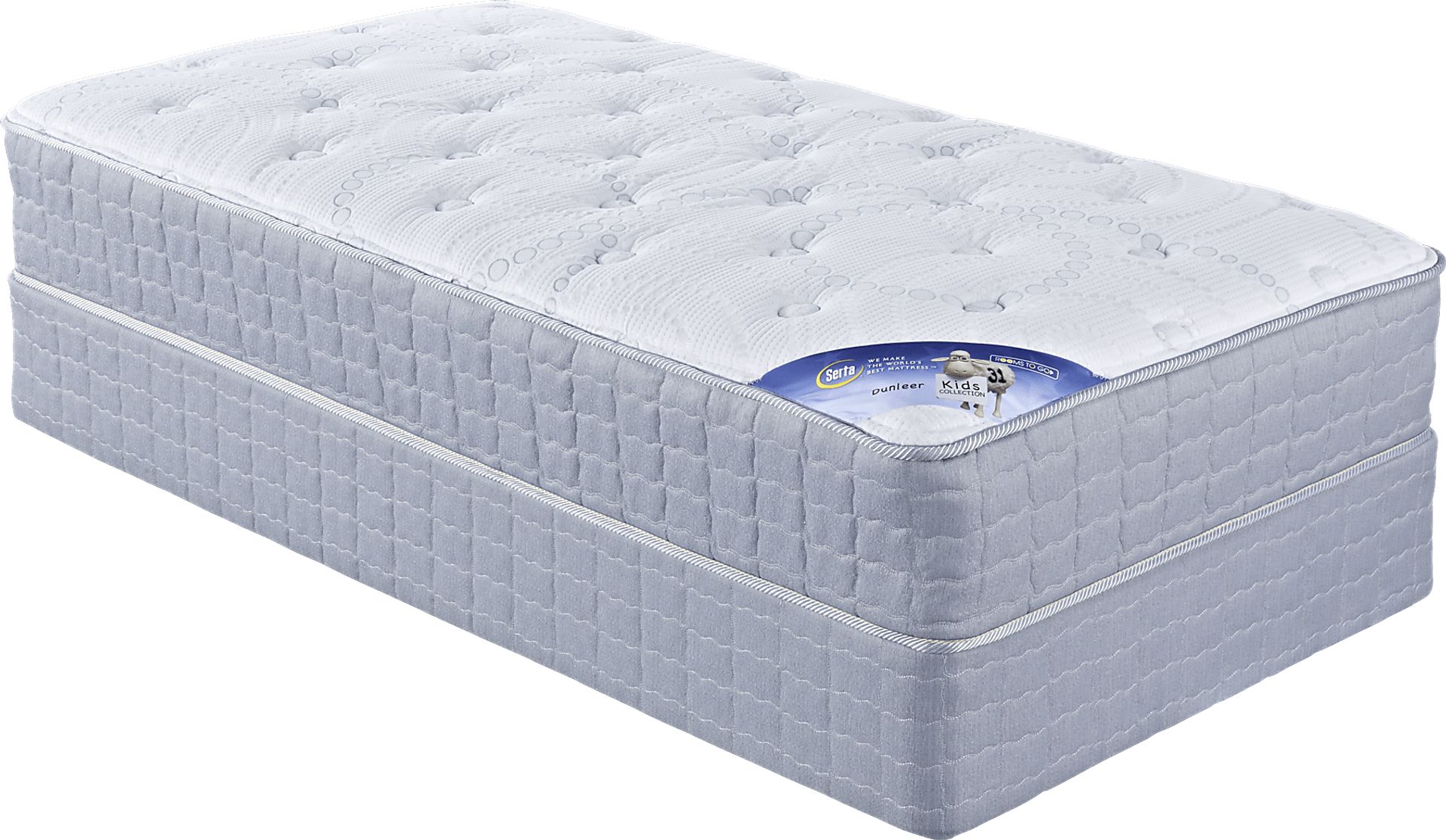 Serta Dunleer Low Profile Twin Mattress Set - Image 1