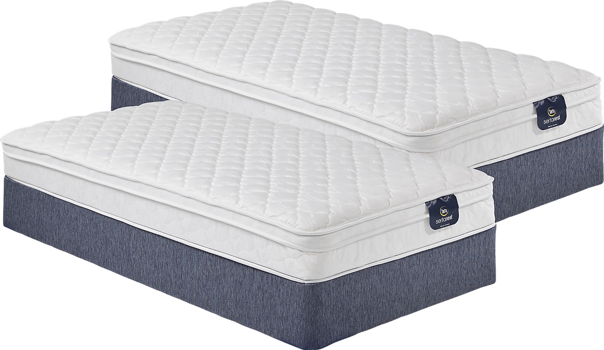 Serta Elmont Twin Mattress Set, Set of 2 - Image 1