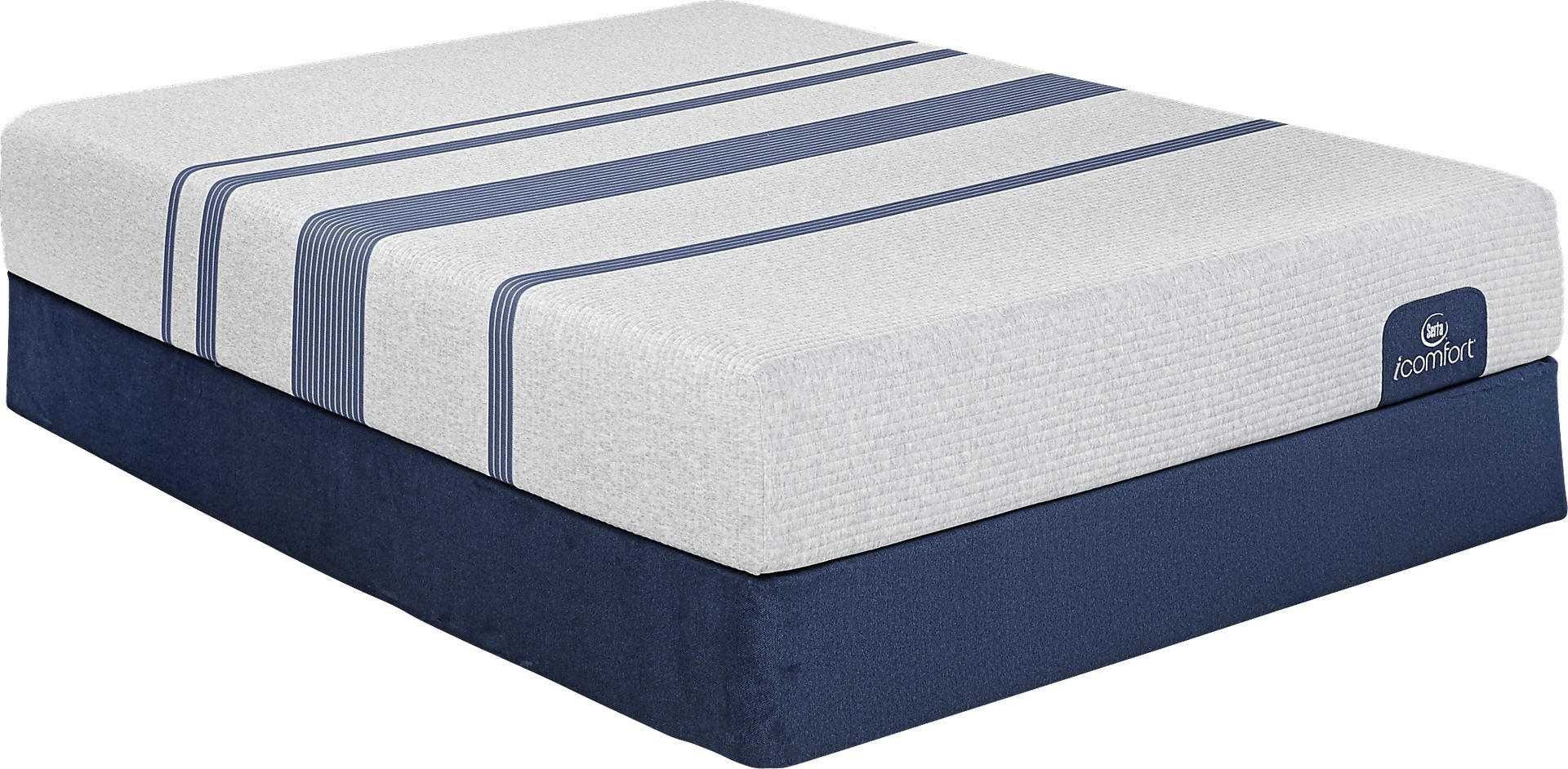 Serta iComfort Blue 100 Low Profile Queen Mattress Set - Image 1