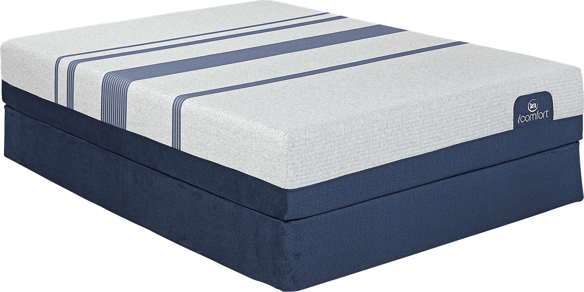 Serta iComfort Blue 300 Low Profile King Mattress Set - Image 1