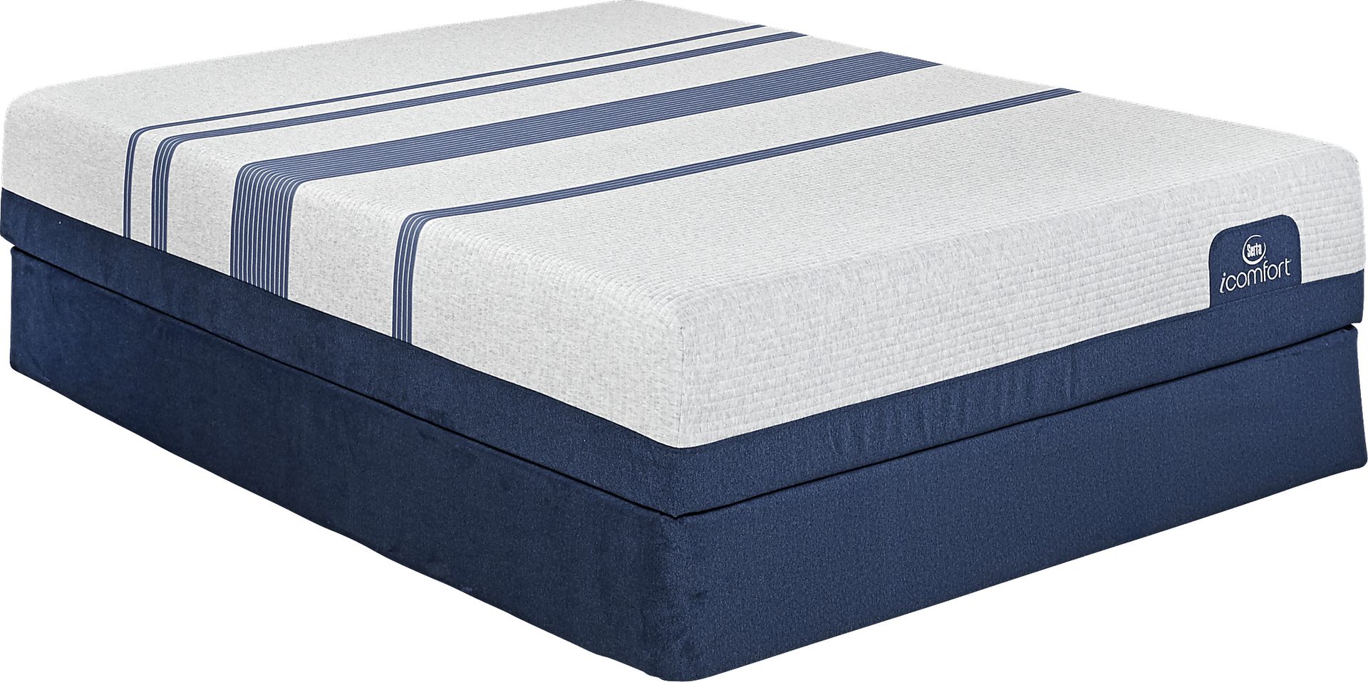 Serta iComfort Blue 500 Low Profile King Mattress Set - Image 1