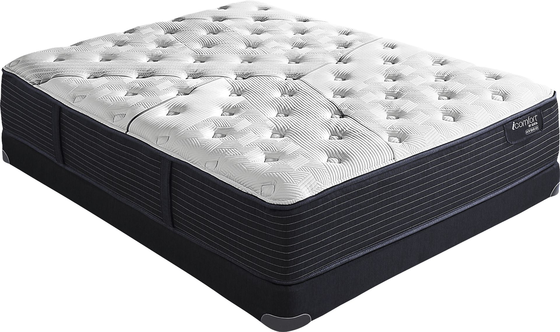 Serta iComfort CF2000C Quilted II Plush Low Profile Queen Mattress Set - Image 1