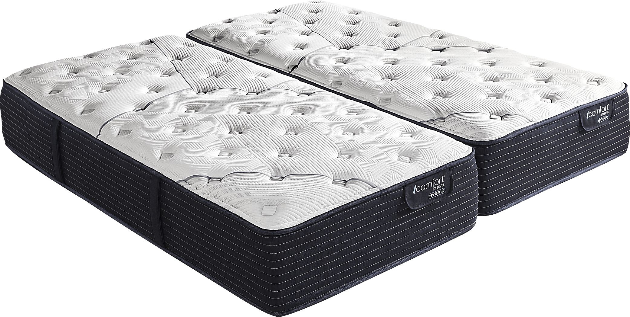 Serta CF2000C Quilted II Plush Split King Mattress (2 TWXL