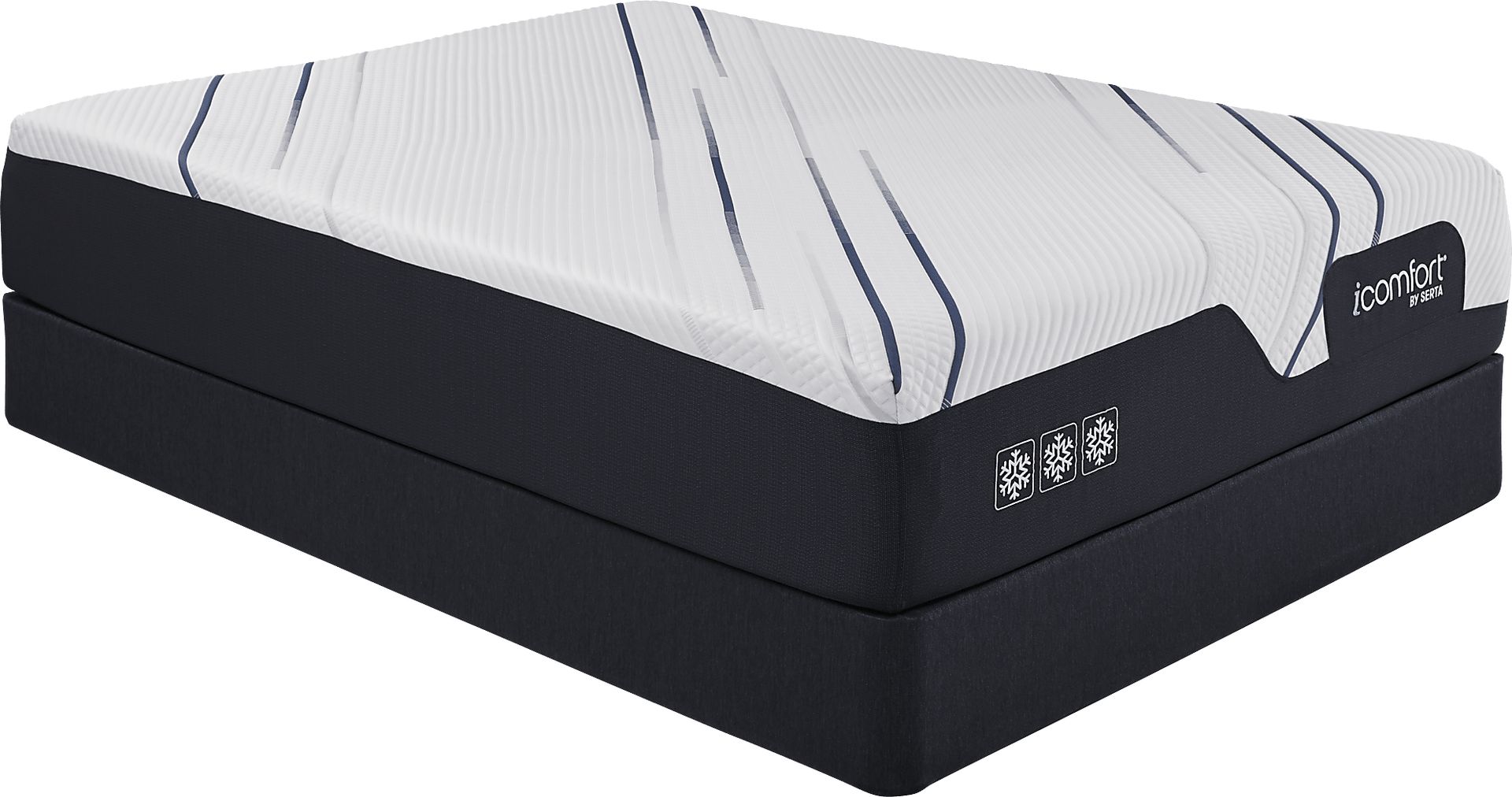 Serta iComfort CF3000 CFM Low Profile Queen Mattress Set - Image 1