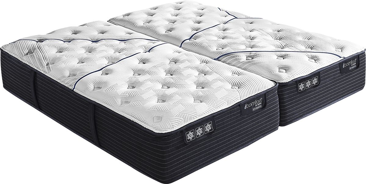 Serta Cf3000 Quilted II Med Split King Mattress Rooms to Go