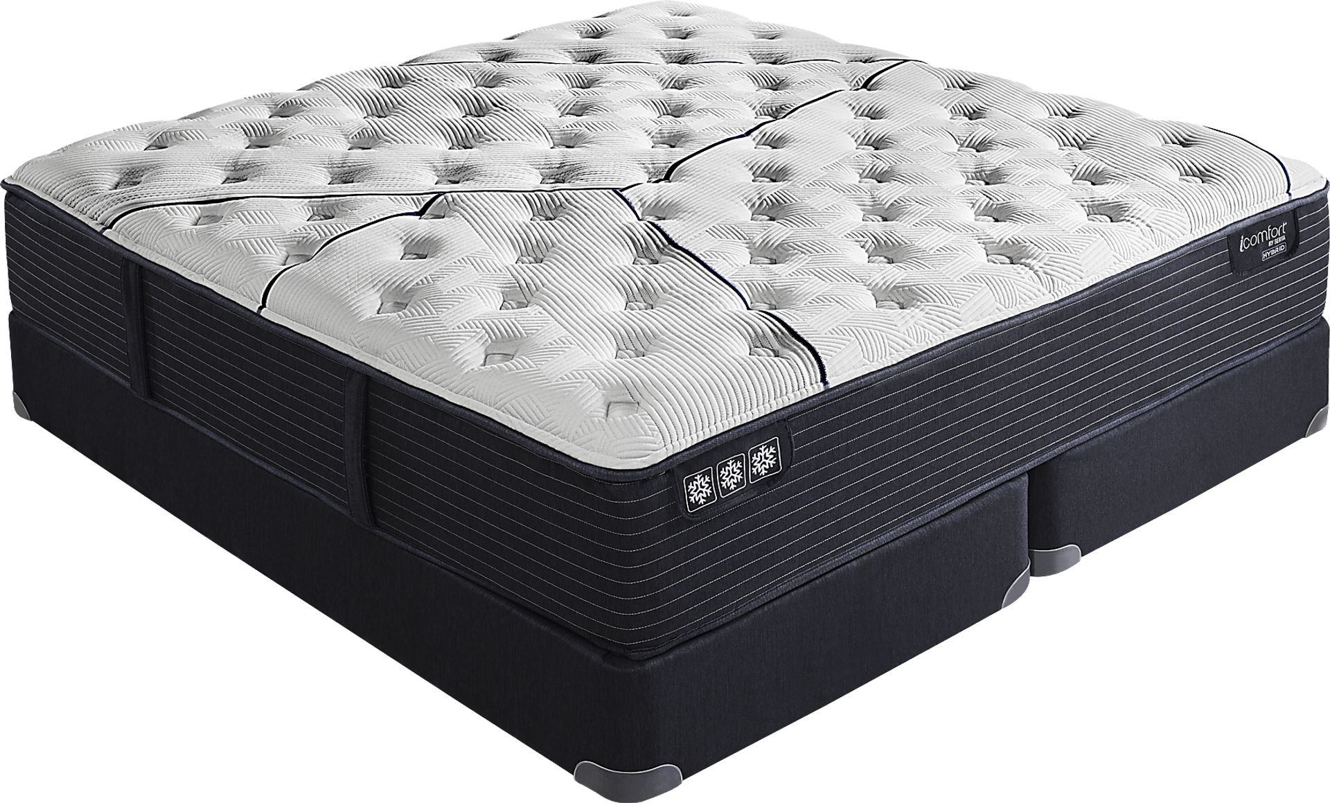 Serta iComfort CF3000 Quilted II Plush High Profile King Mattress Set - Image 1