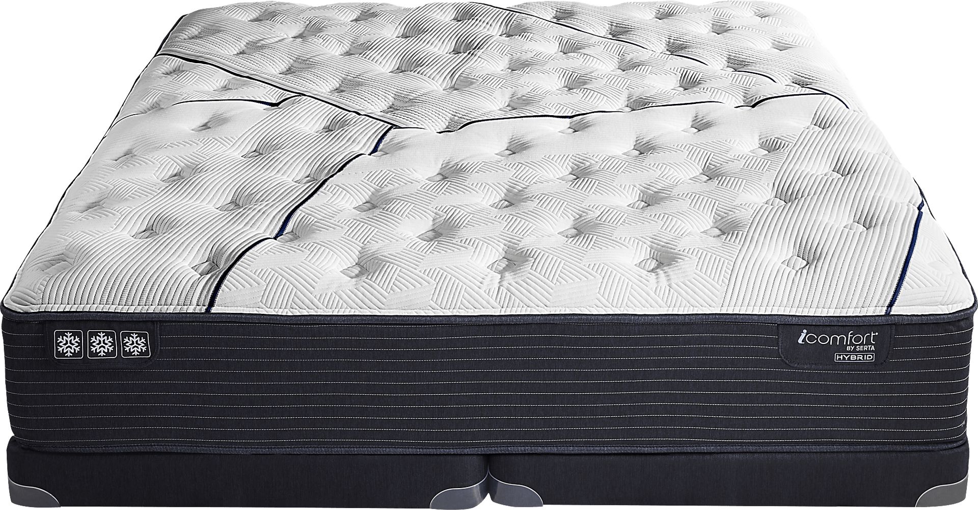 Serta iComfort CF3000 Quilted II Plush Low Profile King Mattress Set - Image 2
