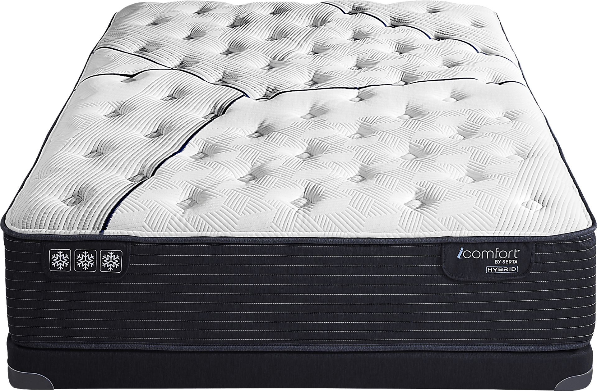 Serta iComfort CF3000 Quilted II Plush Low Profile Queen Mattress Set - Image 2