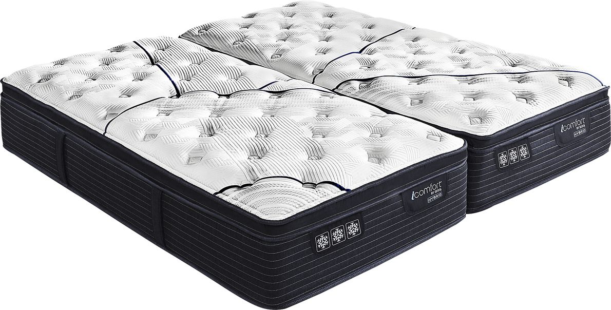 Serta Cf3000 Quilted II Ps Pt Split King Mattress Rooms To Go