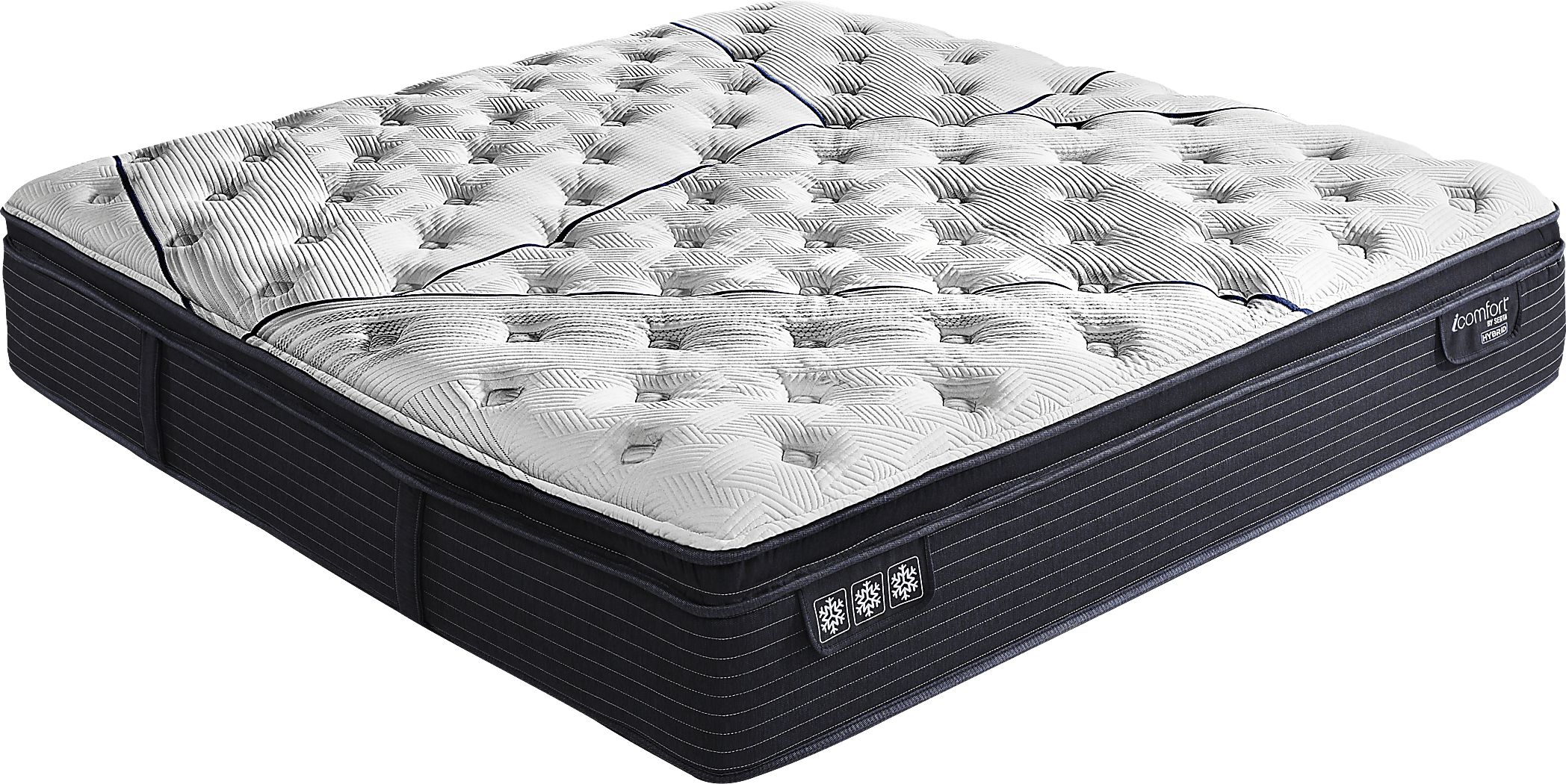 Serta CF3000 Quilted II Plush Pillowtop King Mattress Rooms