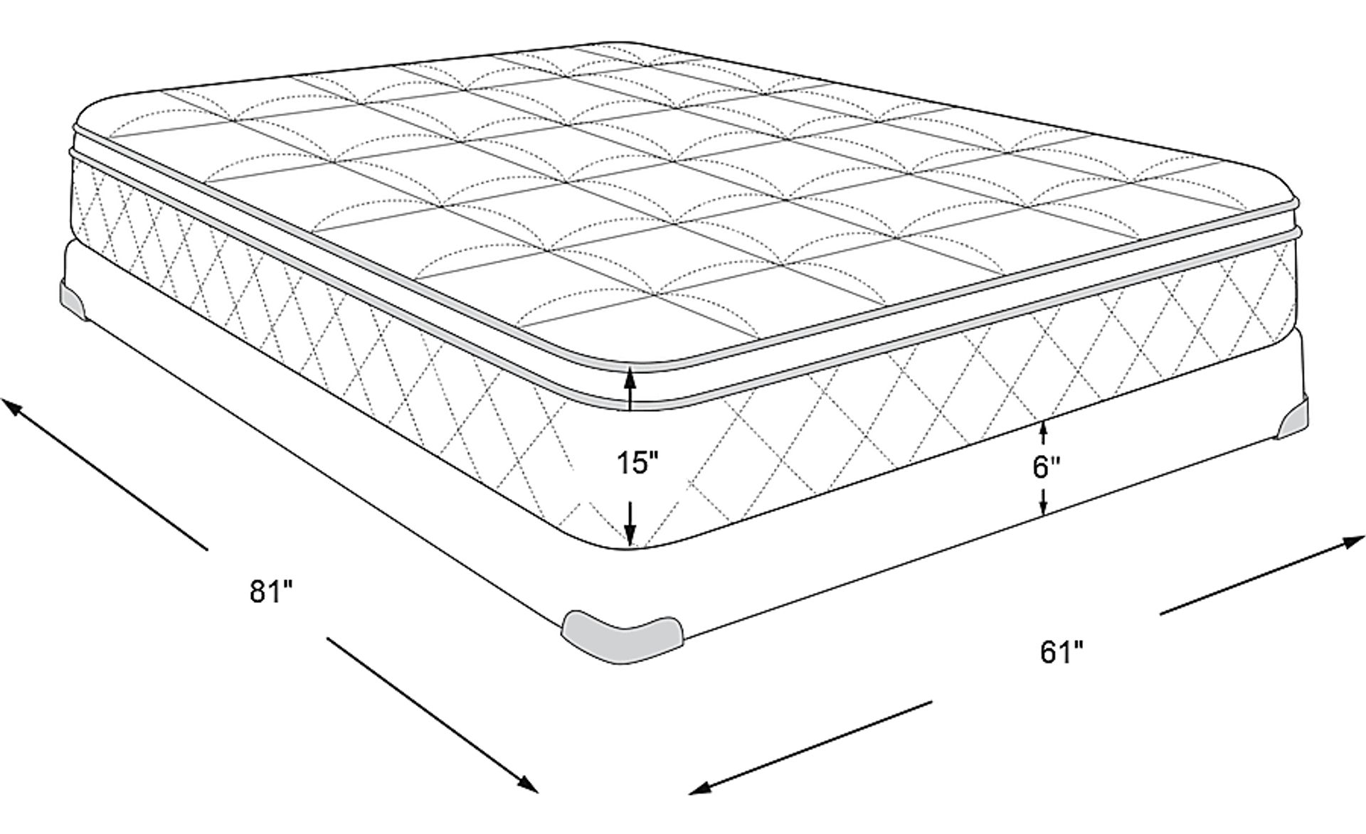 Dimension Image. Please refer to the Dimension Tab on this page for dimension details.