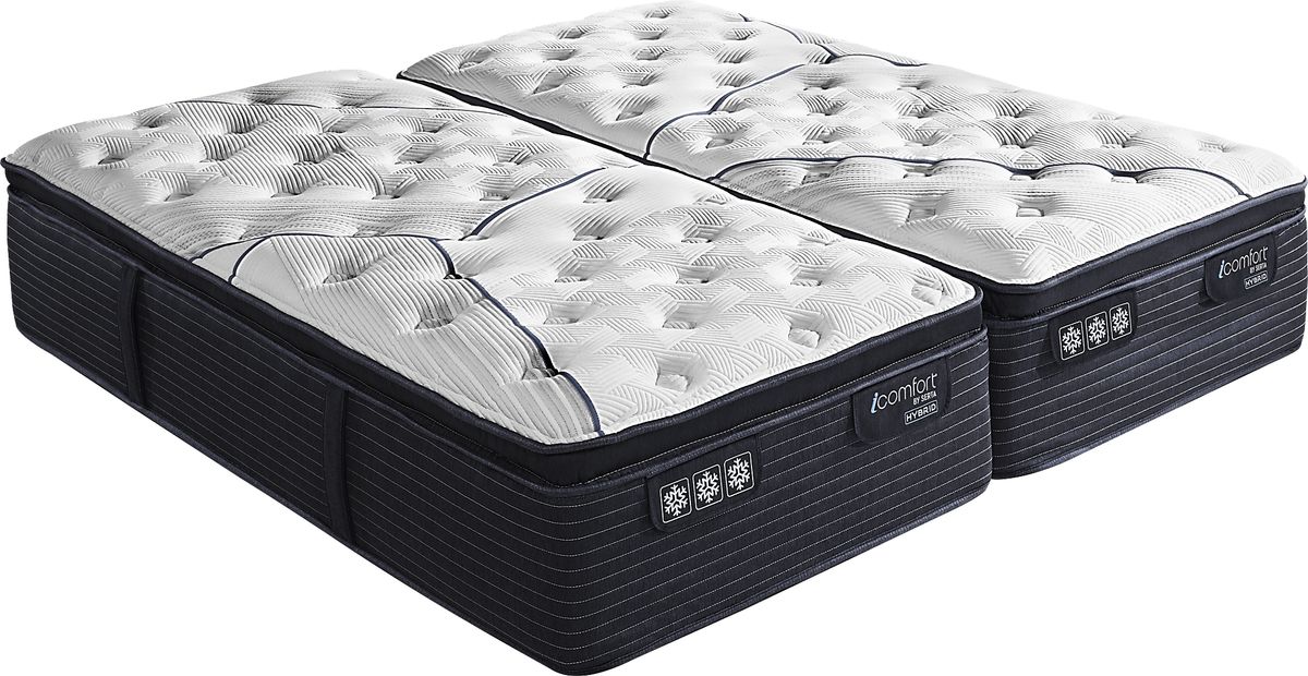 Serta Cf4000 Quilted II Med Pt Split King Mattress Rooms to Go