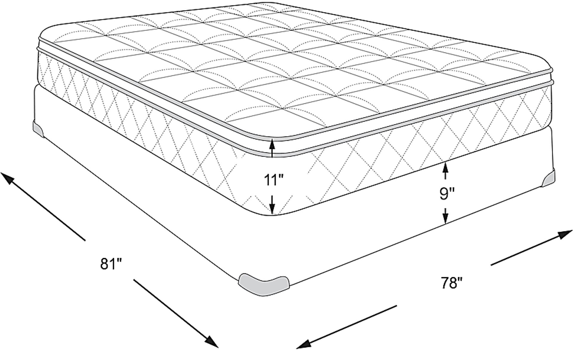Dimension Image. Please refer to the Dimension Tab on this page for dimension details.