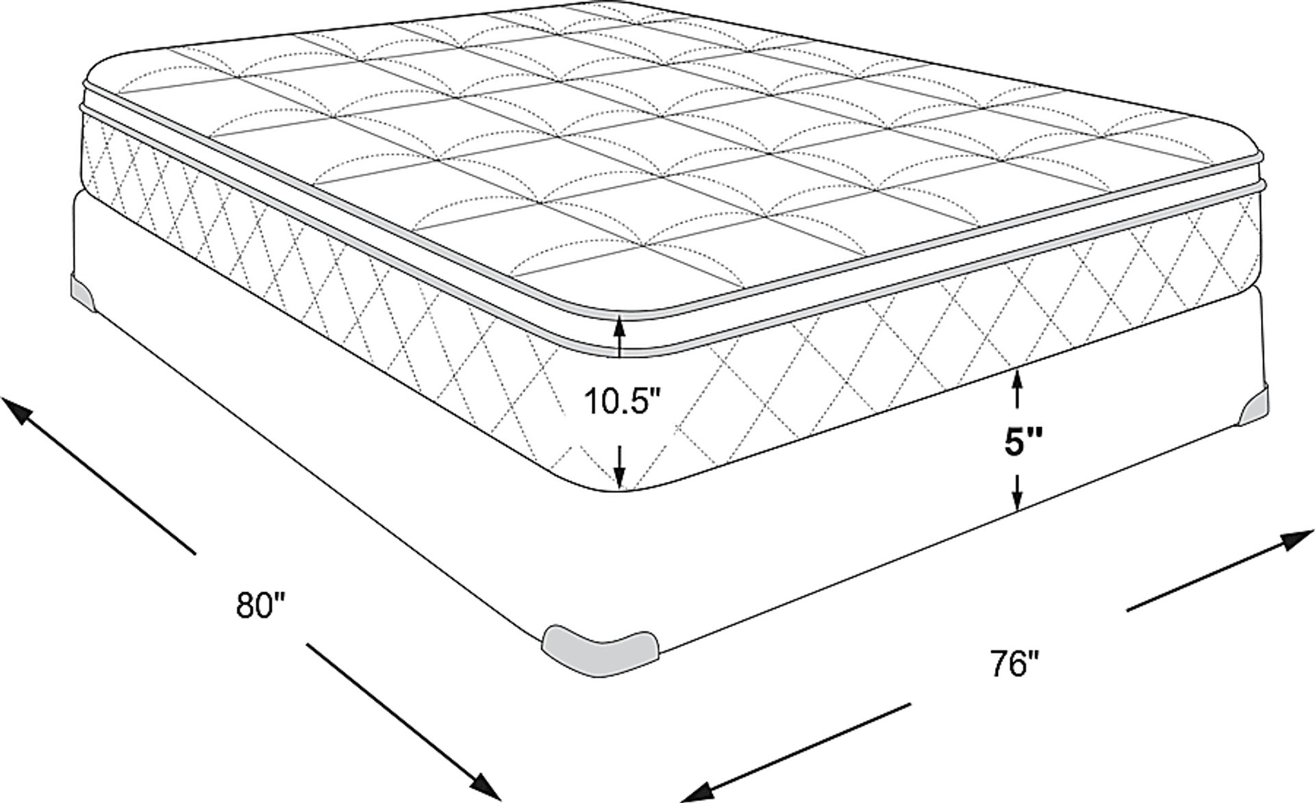 Dimension Image. Please refer to the Dimension Tab on this page for dimension details.
