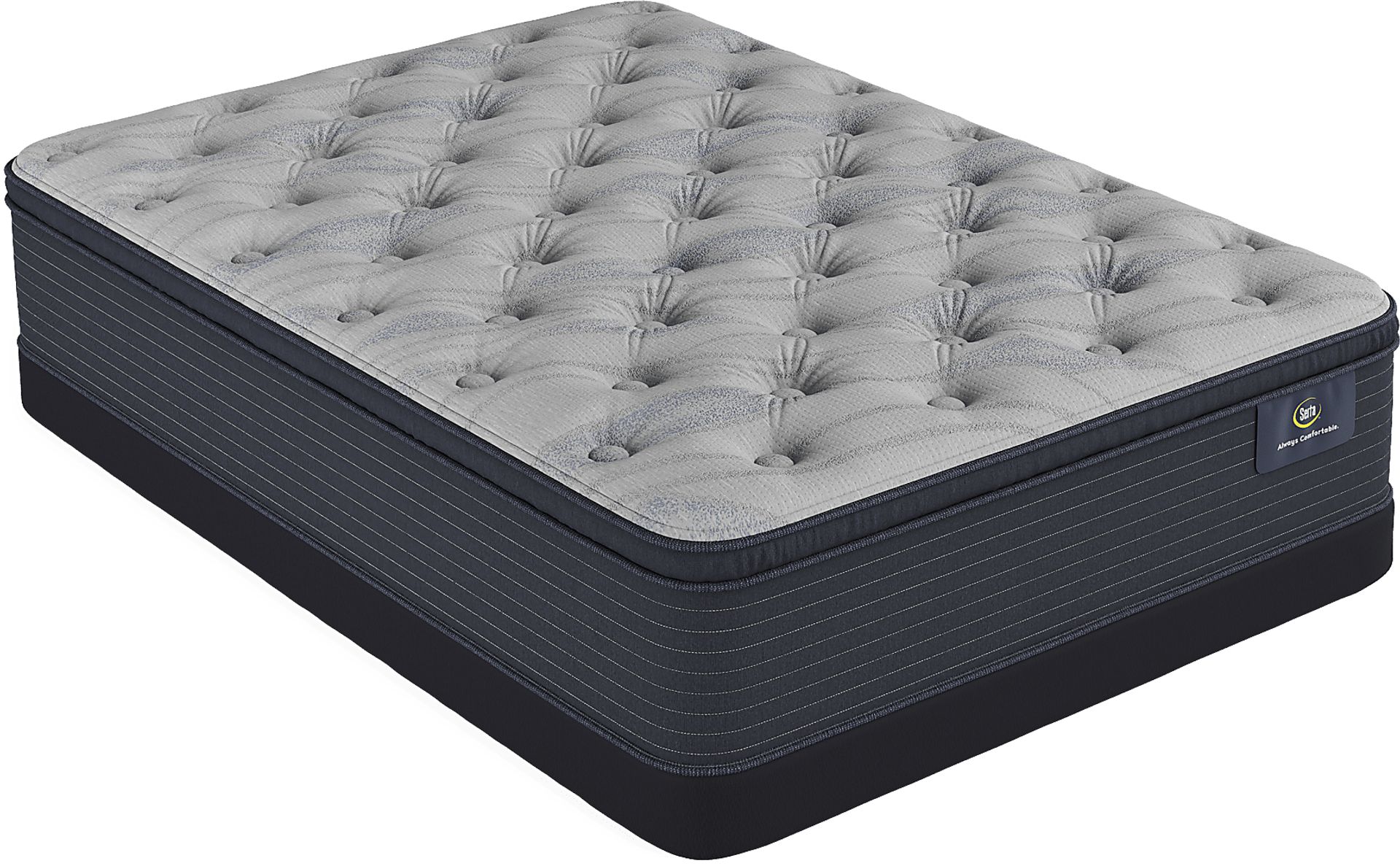 Serta Luxe Edition Adria Coast Full Low Profile Mattress Set - Image 1