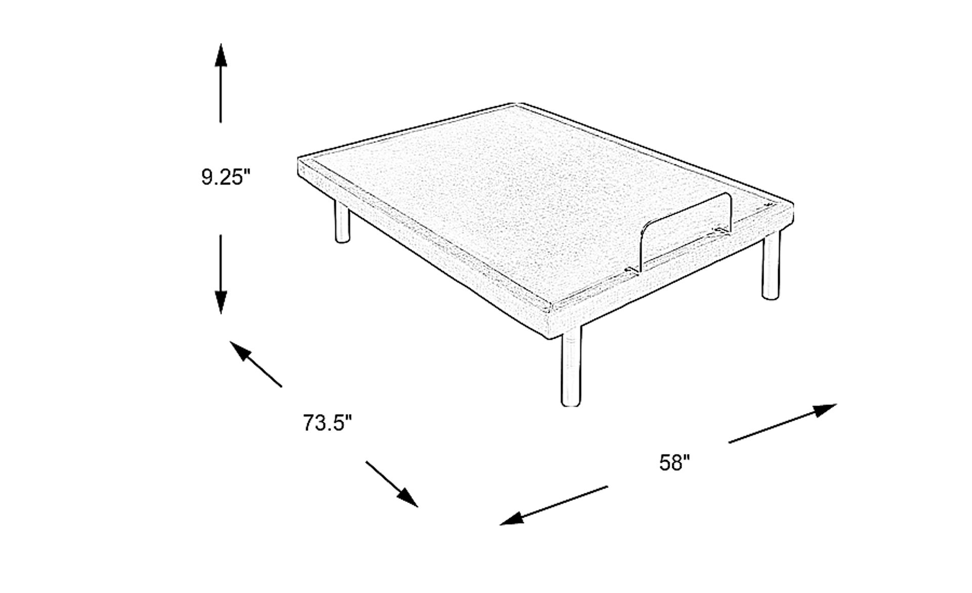 Dimension Image. Please refer to the Dimension Tab on this page for dimension details.