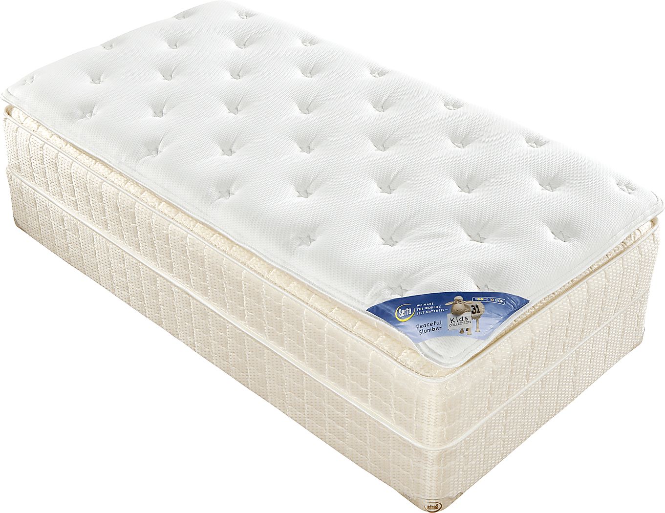 Serta Peaceful Slumber Twin Low Profile Mattress Set Rooms To Go