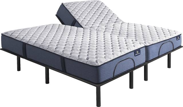 Serta Perfect Sleeper Arina Split King Mattress with Head Up Only Base - Thumbnail - Image 1
