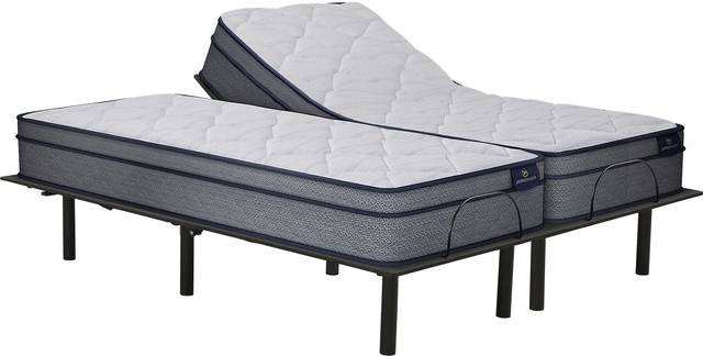 Serta Perfect Sleeper Camden Lake Split King Mattress with RTG Sleep 2000 Adjustable Base - Thumbnail - Image 1