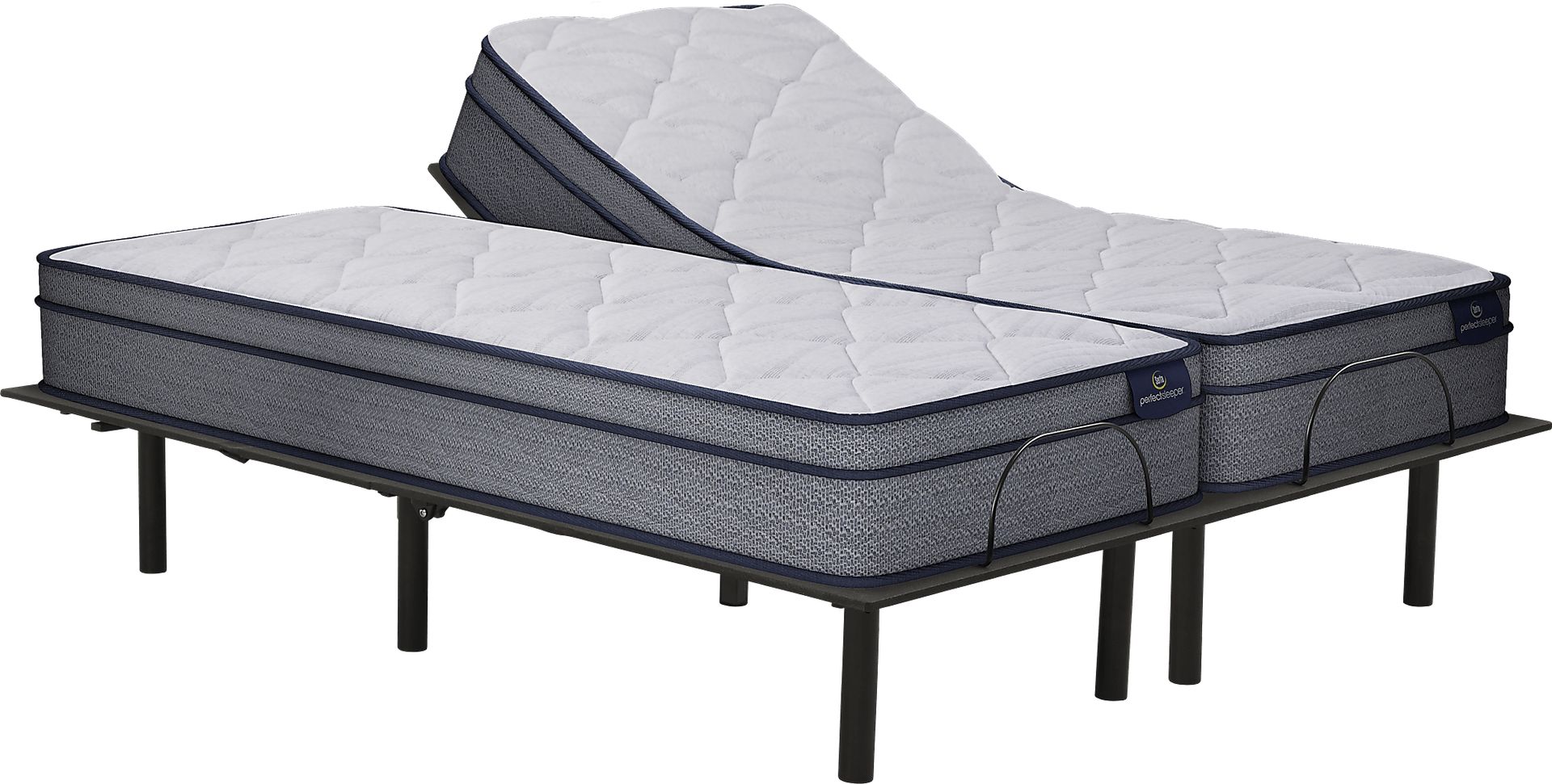 Serta Perfect Sleeper Camden Lake Split King Mattress with RTG Sleep 2000 Adjustable Base - Image 1