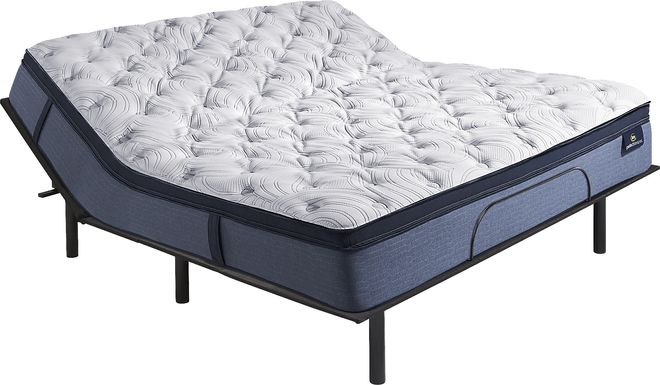 Serta Perfect Sleeper Delphine King Mattress with Head Up Only Base