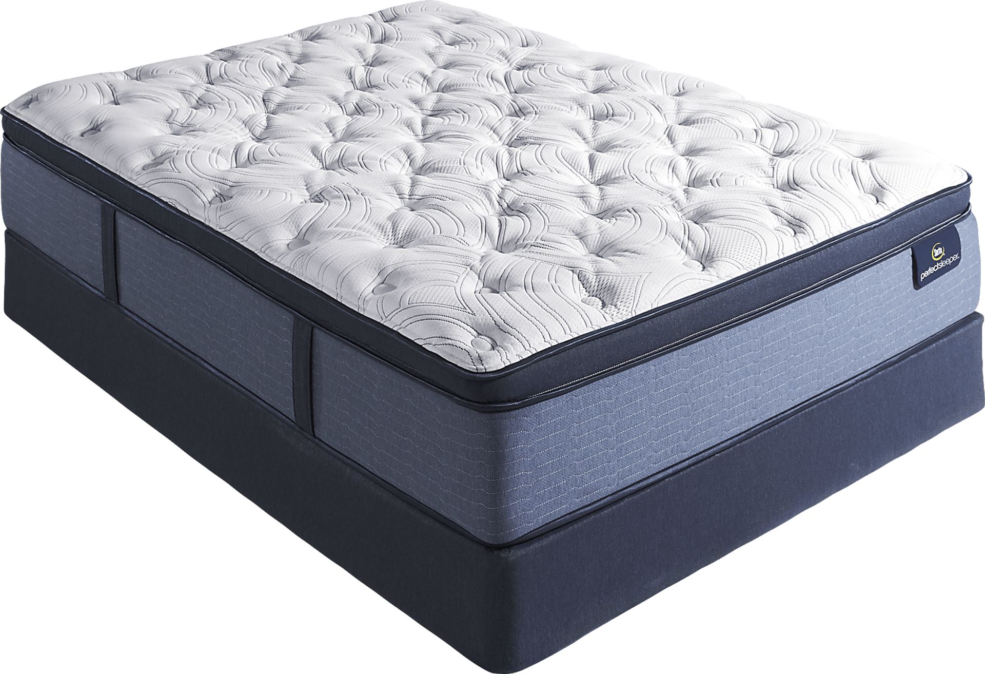 Serta Perfect Sleeper Delphine Low Profile Queen Mattress Set - Image 1