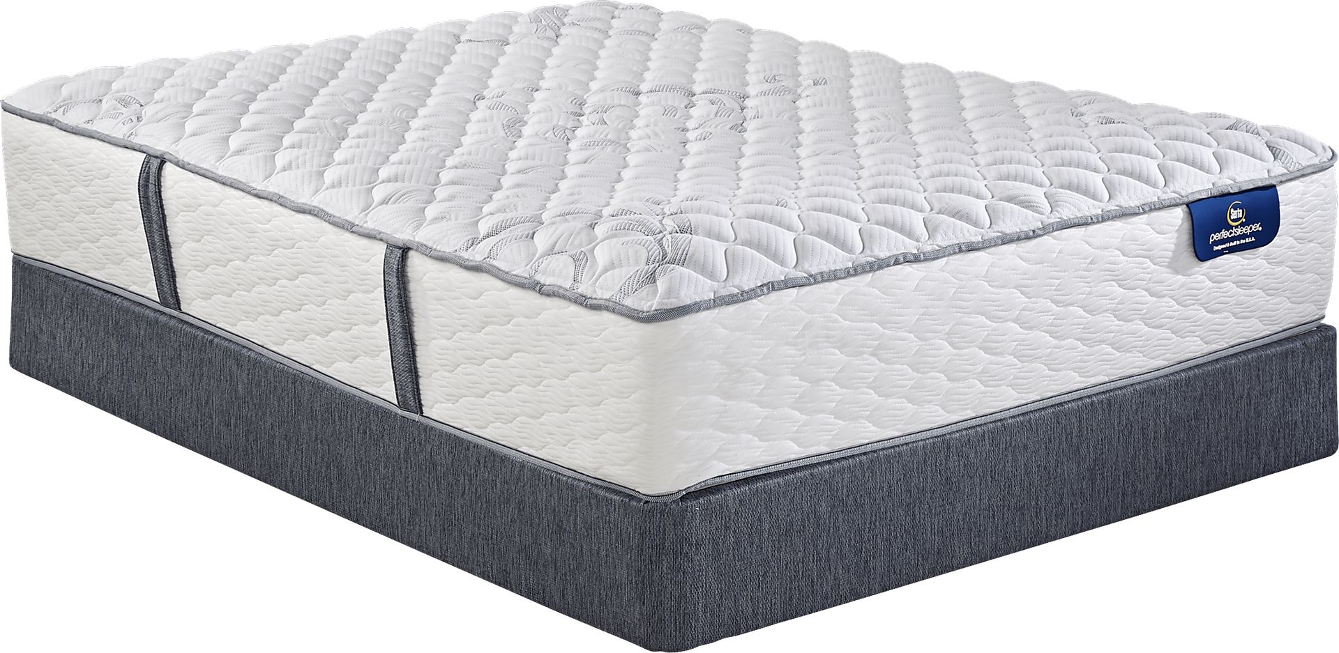 Serta Perfect Sleeper Elite Holmwood Low Profile Queen Mattress Set - Image 1
