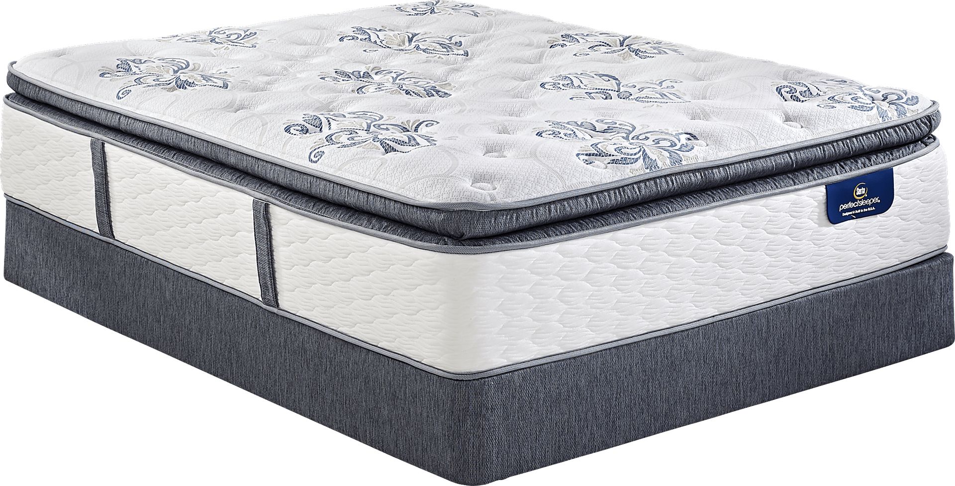 Serta Perfect Sleeper Elite Pleasant Way Low Profile King Mattress Set - Image 1