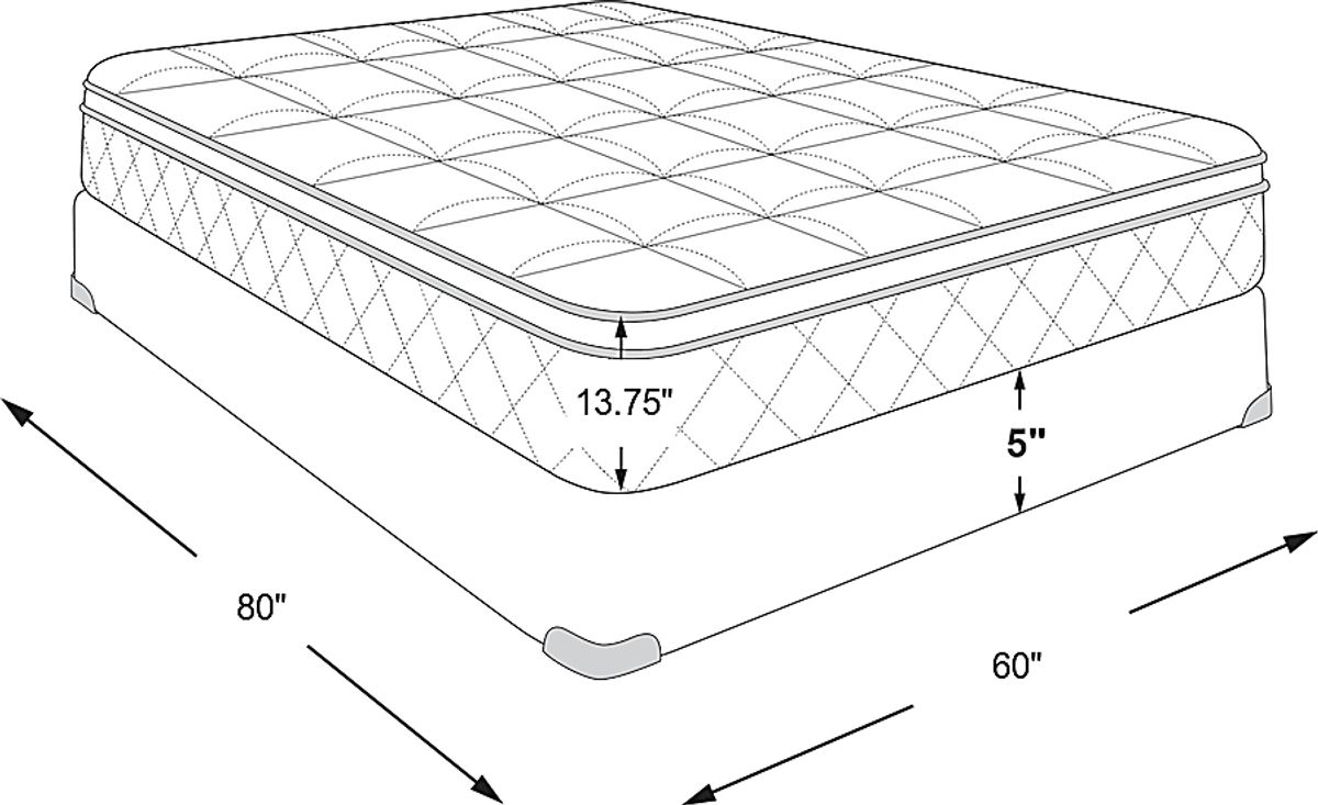 Serta Perfect Sleeper Gladwyn Low Profile Queen Mattress Set