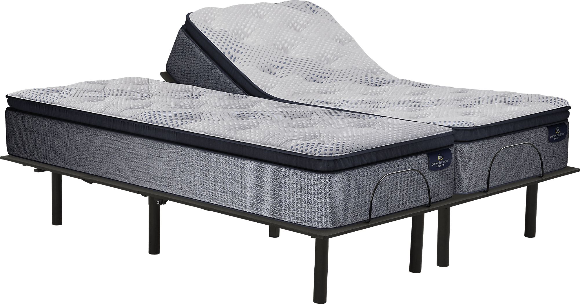 Serta Perfect Sleeper Gladwyn Split King Mattress with RTG Sleep 2000 ...