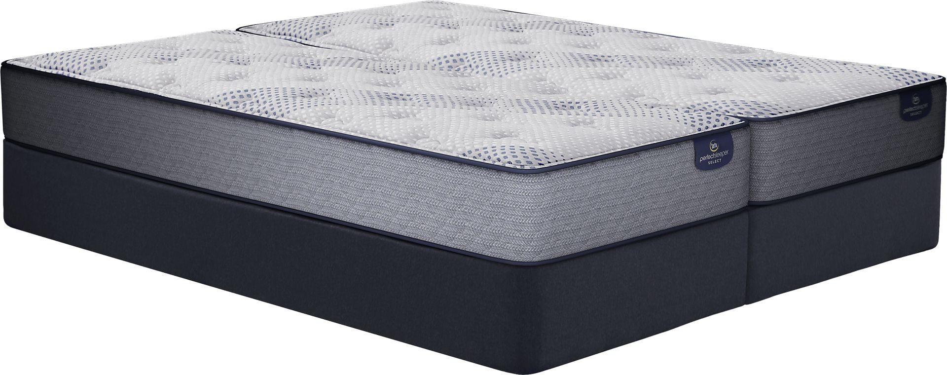 Serta Perfect Sleeper Hazelcrest Low Profile Split King Mattress Set - Image 1