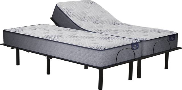 Serta Perfect Sleeper Hazelcrest Split King Mattress with RTG Sleep 2000 Adjustable Base - Thumbnail - Image 1