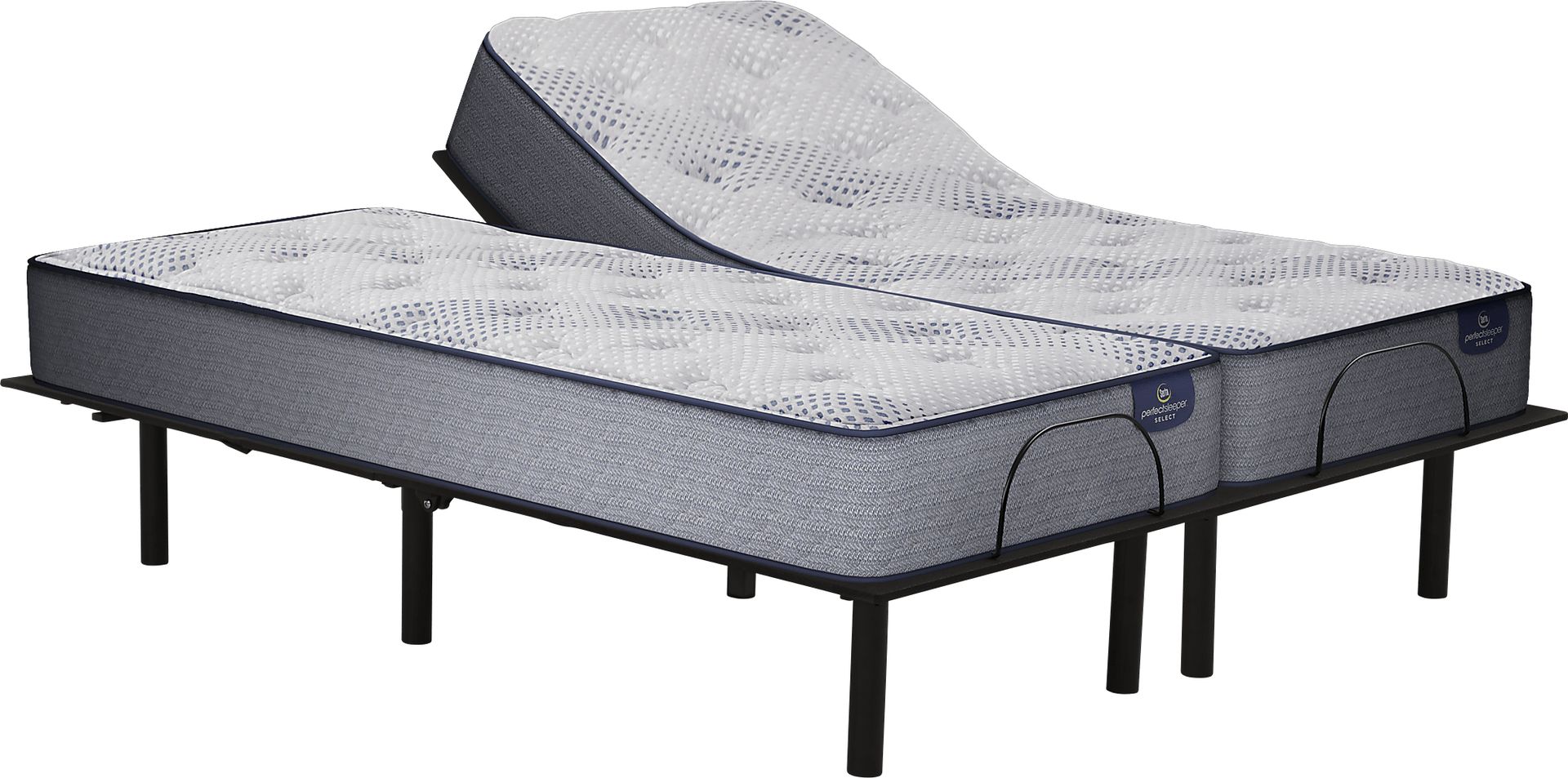 Serta Perfect Sleeper Hazelcrest Split King Mattress with RTG Sleep 2000 Adjustable Base - Image 1