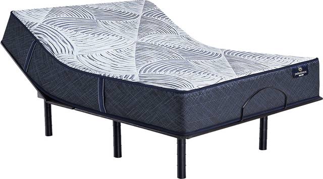 Serta Perfect Sleeper Hybrid Cobalt Bliss King Mattress with Head Up Only Base - Thumbnail - Image 1