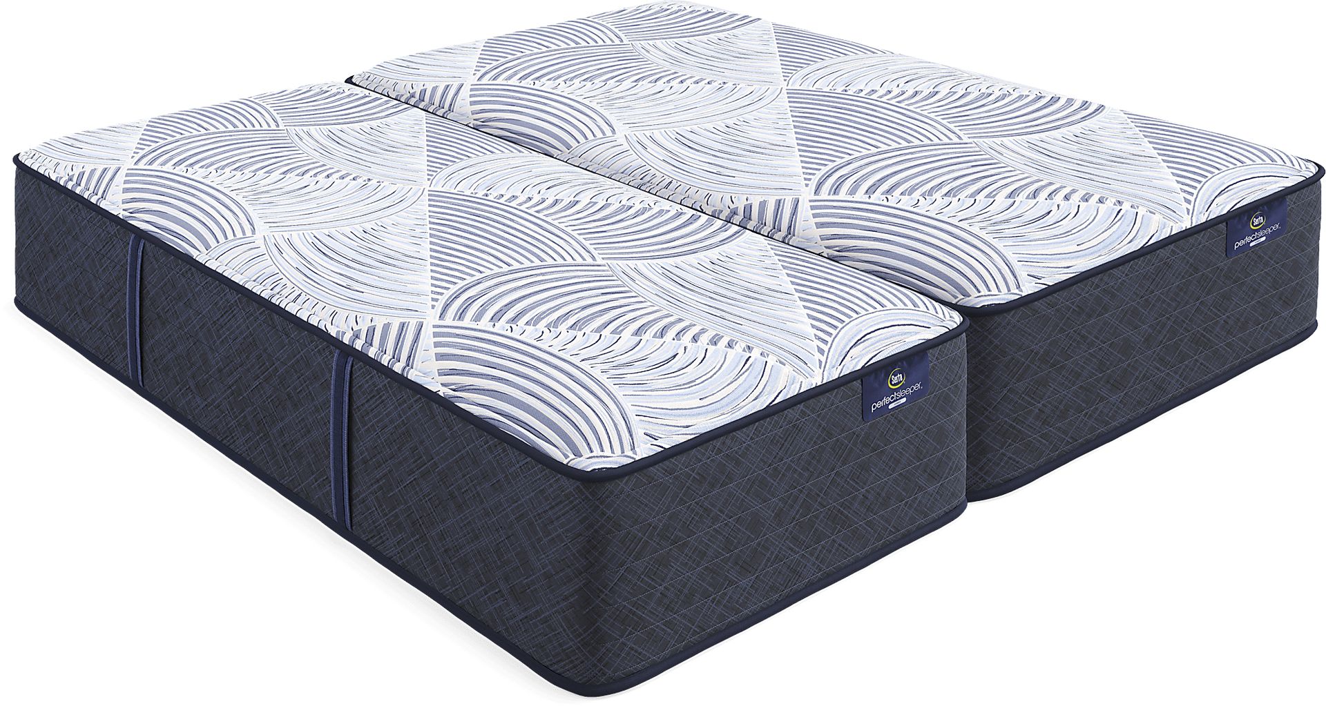 Serta Perfect Sleeper Hybrid Cobalt Serenity Split King Mattress (2 TWXL) - Image 1