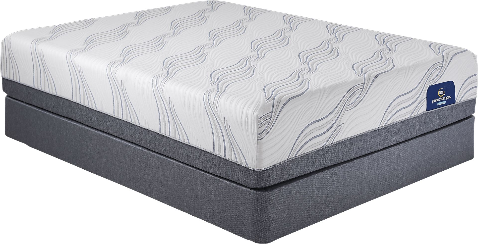 Serta Perfect Sleeper Hybrid Fall River Queen Mattress Set - Image 1