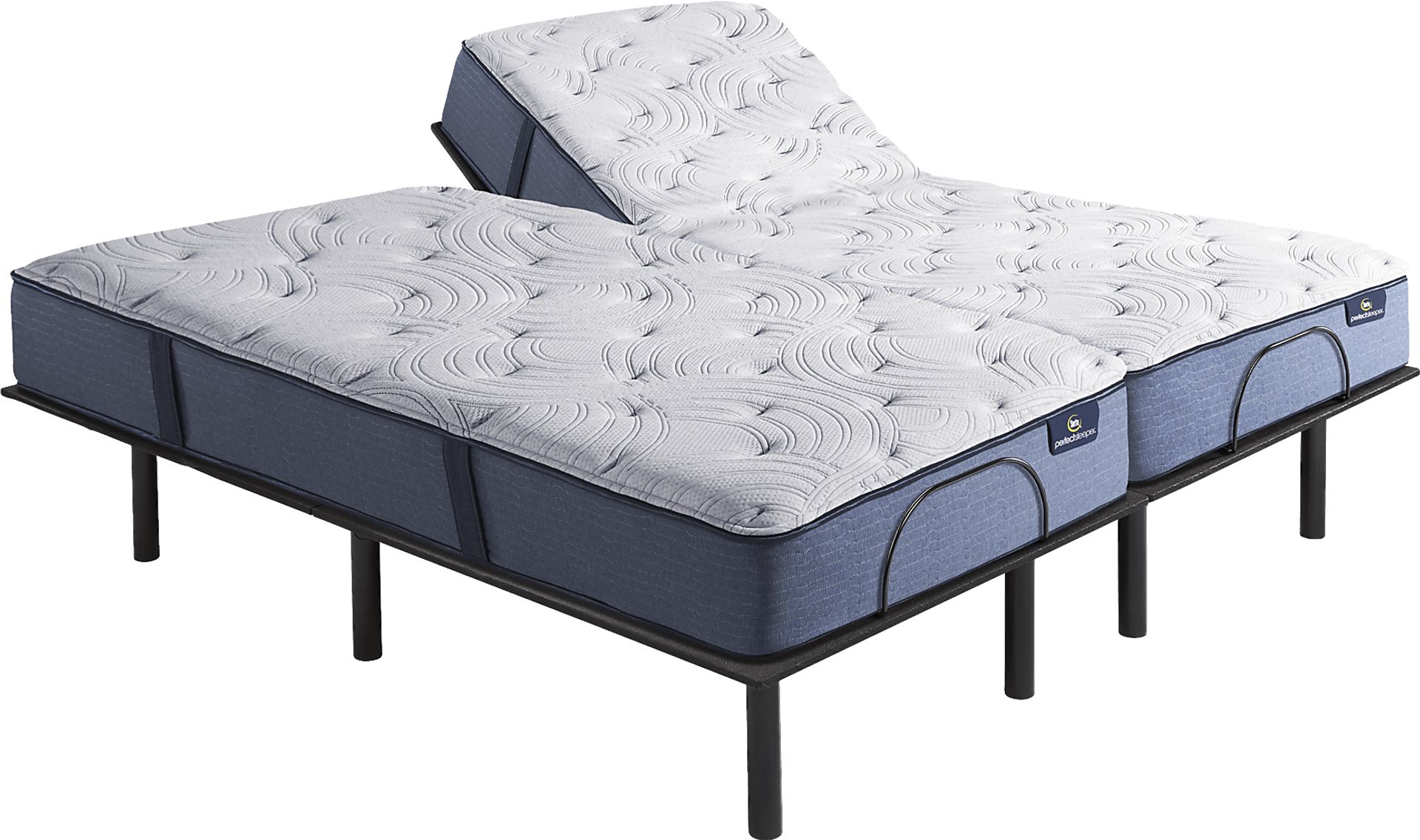 Serta Perfect Sleeper Kira Split King Mattress with Head Up Only Base - Image 1