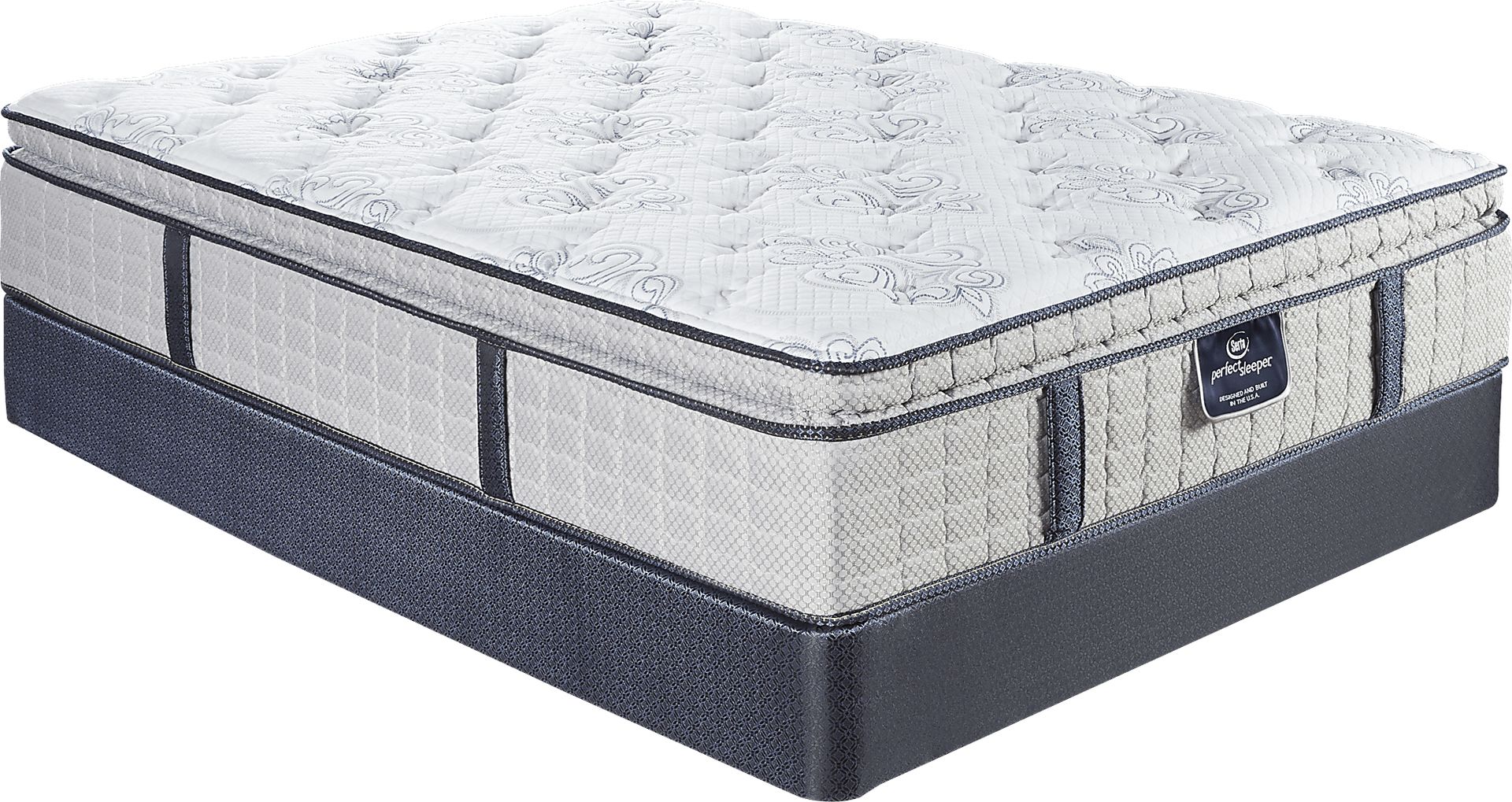 Serta Perfect Sleeper Largo Vista Low Profile Full Mattress Set - Image 1