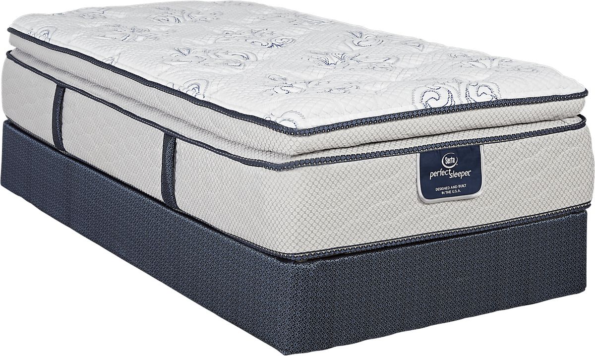 Serta Perfect Sleeper Largo Vista Low Profile Twin Mattress Set Rooms To Go