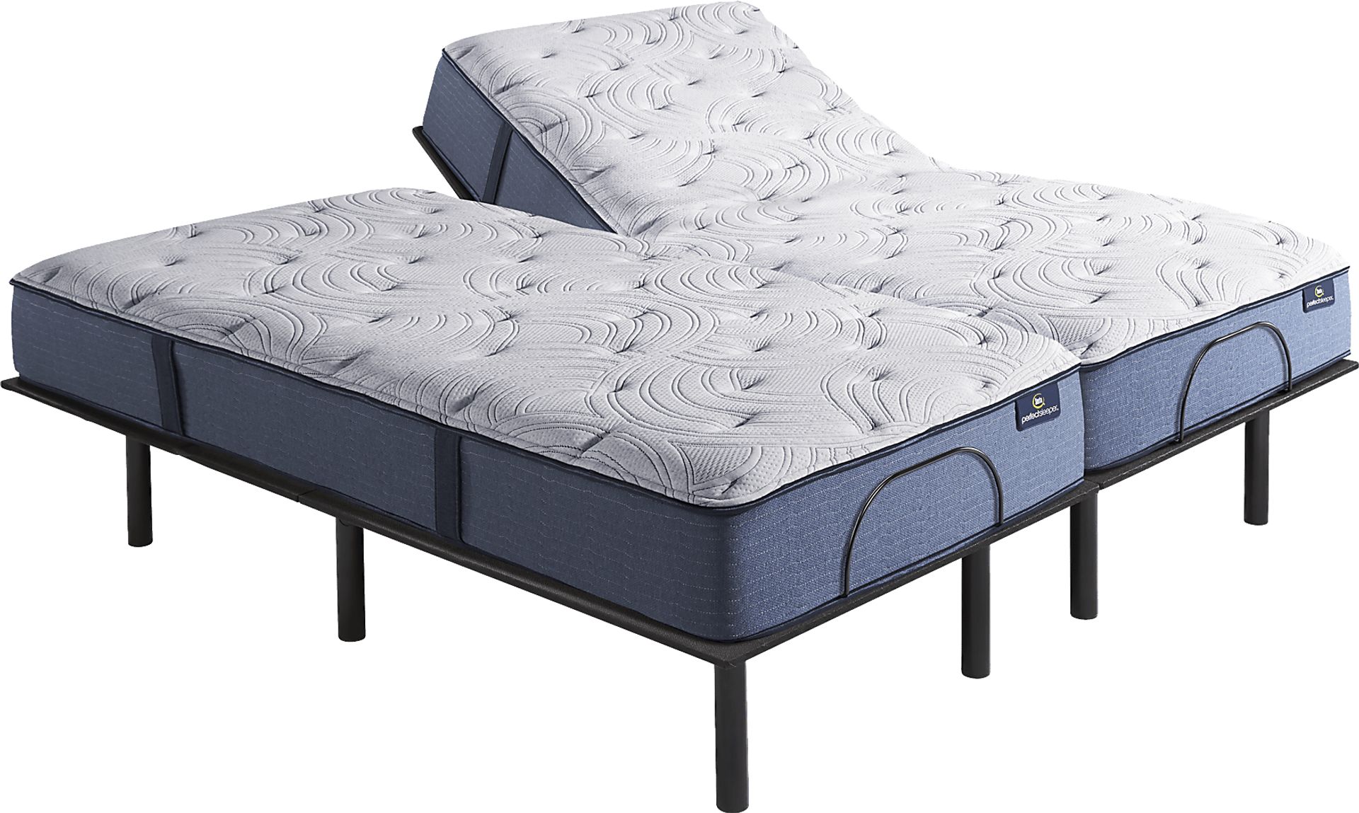 Serta Perfect Sleeper Leilani Split King Mattress with Head Up Only Base - Image 1